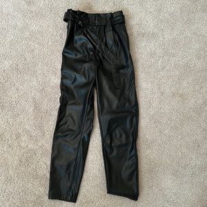 BB Dakota high waisted leather pant size 6